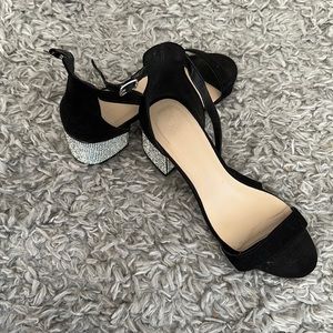 Sparkle block heels